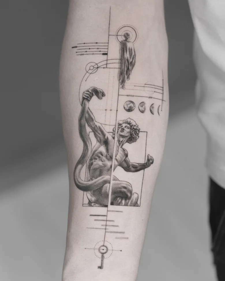 The magic of geometry in realistic tattoos by Evan Summers - image 9