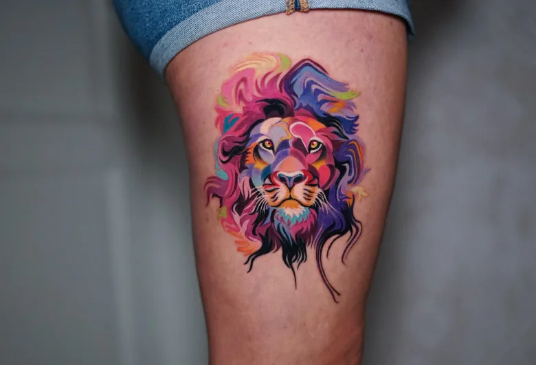 Color Fluid tattoo by Sergei Jaer