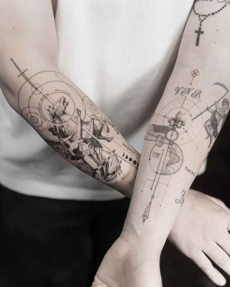 The magic of geometry in realistic tattoos by Evan Summers - image 7