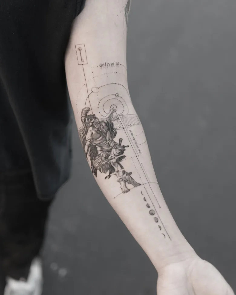 The magic of geometry in realistic tattoos by Evan Summers - image 11