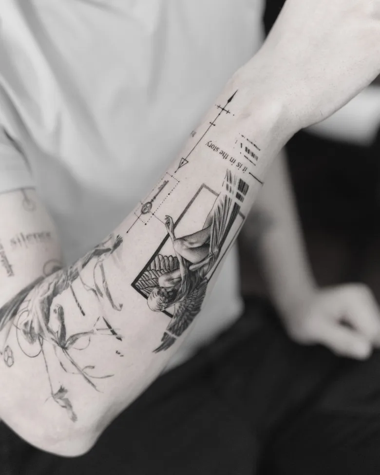 The magic of geometry in realistic tattoos by Evan Summers - image 10