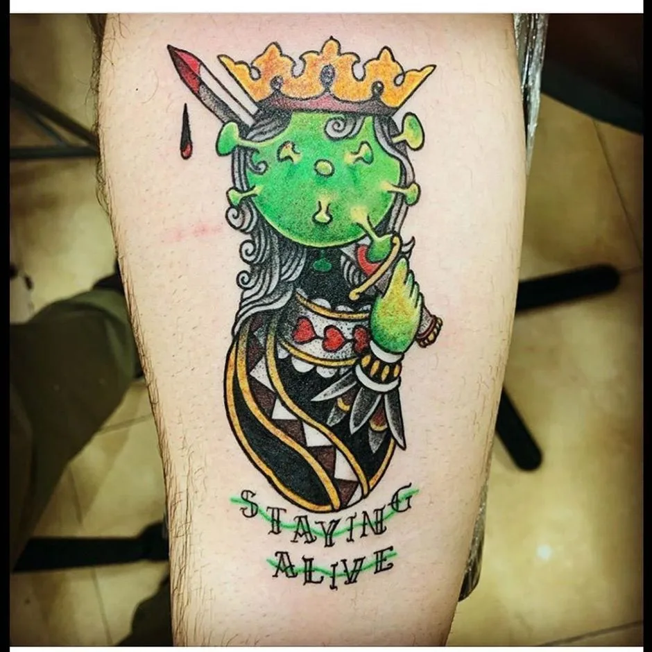 COVID-19 tattoo, Coronavirus tattoo 2020
