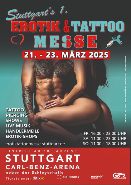 Erotik & Tattoomesse Stuttgart 2025 | 21 - 23 Марта 2025