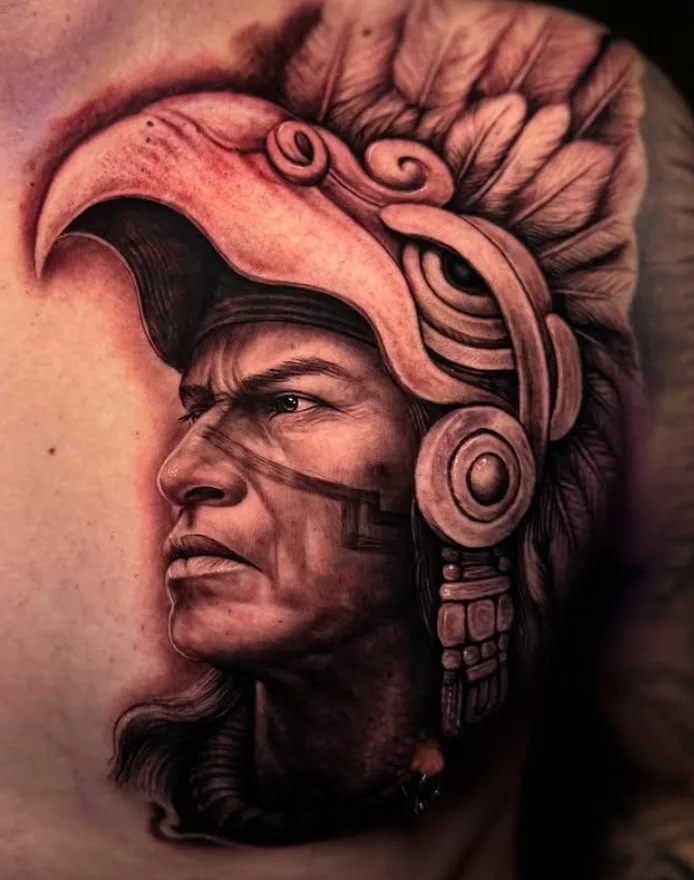 Aztec realistic Tattoos