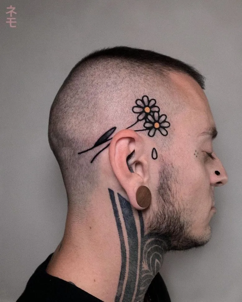 Красота в простоте. Ромашки от тату-мастера Flowersforyourhead - image 2