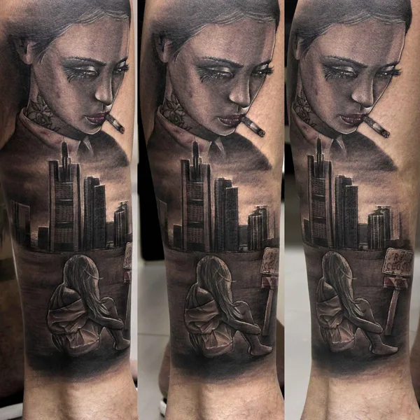 Реализм tattoo by Максим Денисенко in Краснодар