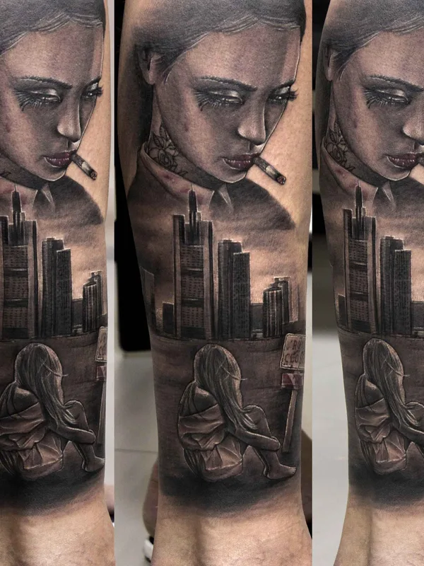 Реализм tattoo by Максим Денисенко in Краснодар