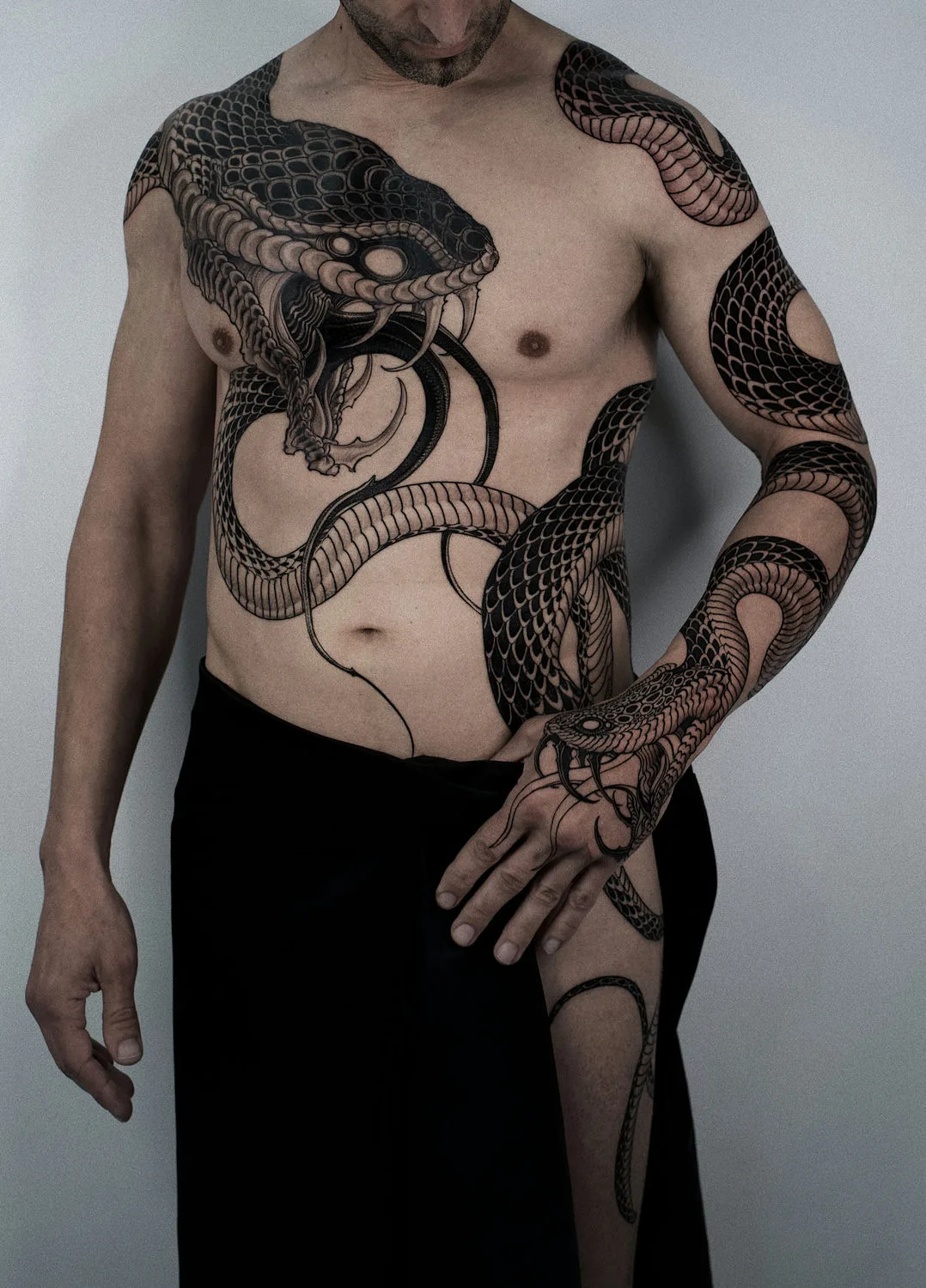 Snake tattoo by Hoon Kim