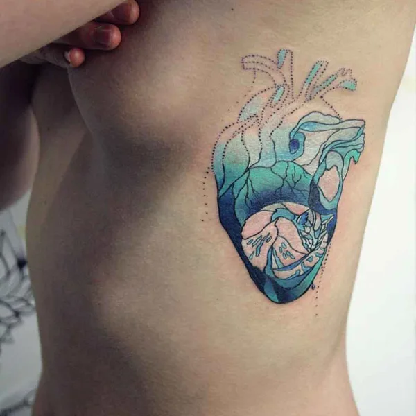 Graphic tattoo by Alisa Tesla in Saint Petersburg