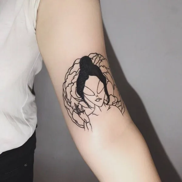 Graphic tattoo by Елизавета Кром in Челябинск