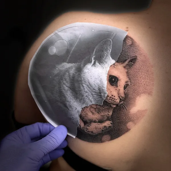 whipshading tattoo by Сергей Черный in Moscow