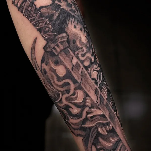 whipshading tattoo by Сергей Черный in Moscow