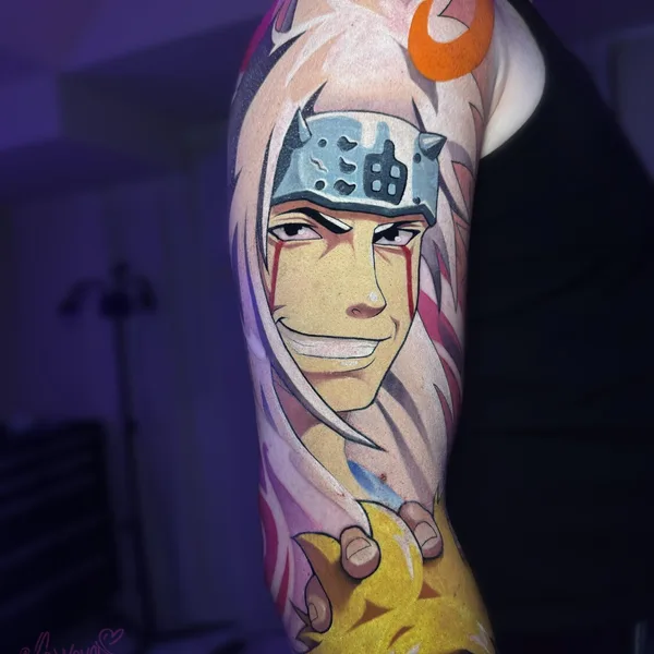 New School tattoo by Ekaterina Ledneva in Moscow