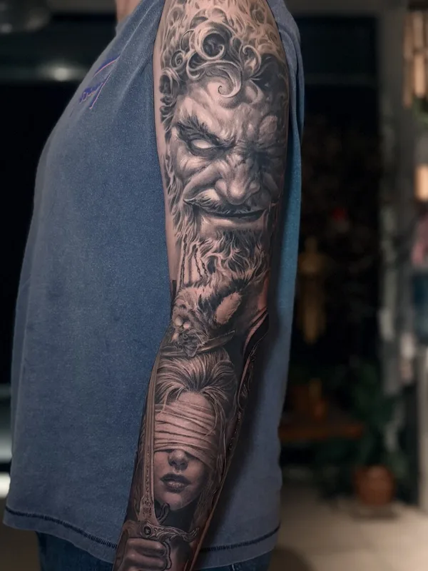 male blackandgrey realism 타투 부위 arm #104820 | 타투이스트 Rasl Sparov