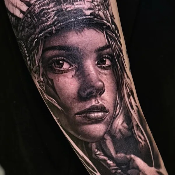 Realism tattoo by Rasl Sparov in Тула