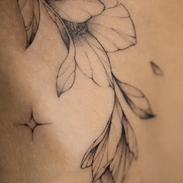 Botanical tattoo by Диана Унамун