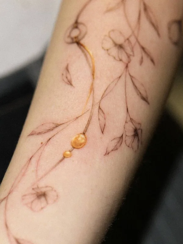 color fineline татуировка на forearm #91964 | Тату мастер Диана Унамун