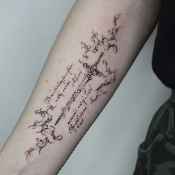 Botanical tattoo by Диана Унамун