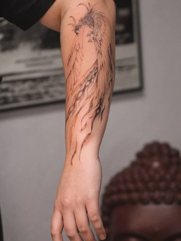 black and grey sketch татуировка на forearm #91971 | Тату мастер Диана Унамун