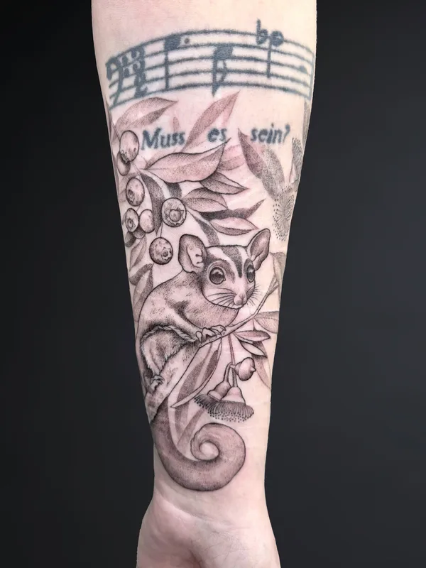 black and grey black and grey татуировка на forearm #99253 | Тату мастер Ruby Gore