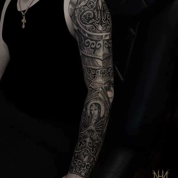 whipshading tattoo by Max Hyde in Saint Petersburg