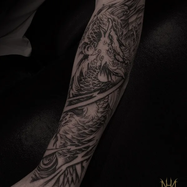 whipshading tattoo by Max Hyde in Saint Petersburg