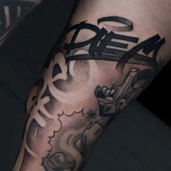 Chicano tattoo by Spray Gun in Moscow