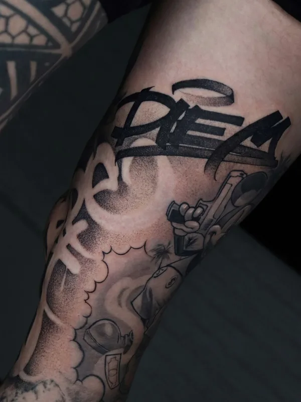 Чикано tattoo by Spray Gun in Москва