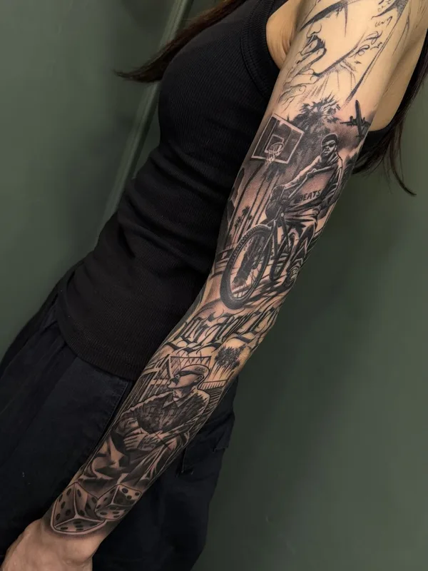 Чикано tattoo by Spray Gun in Москва