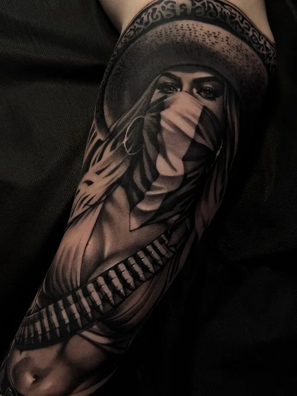 Чикано tattoo by Spray Gun in Москва