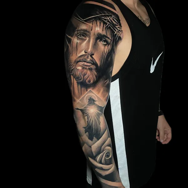 Surrealism tattoo by Antonio Bianco in Liverpool