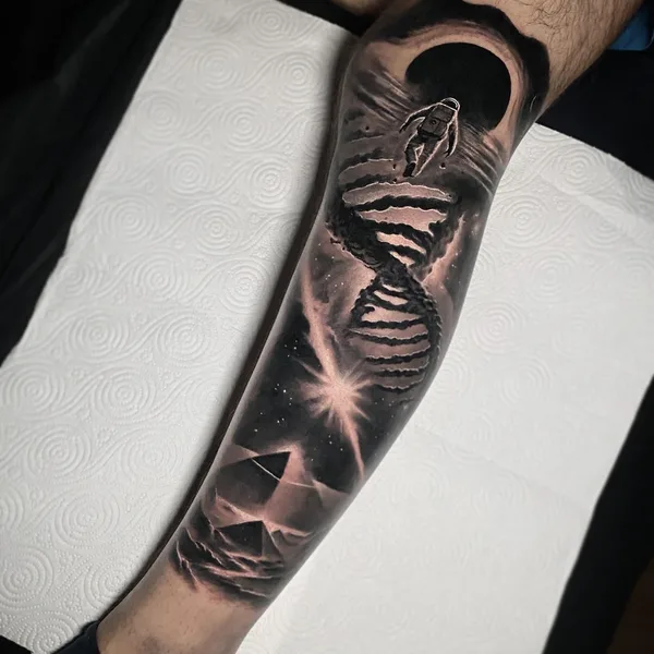 Surrealism tattoo by Antonio Bianco in Liverpool