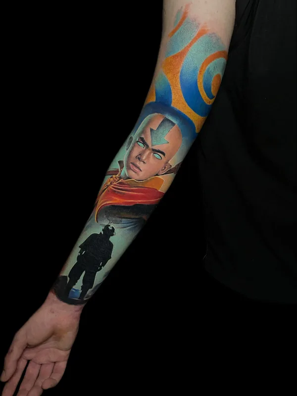 color illustrative Tatuagem em full sleeve #91191 | Tatuador Antonio Bianco