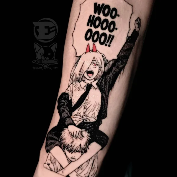 Anime tattoo by Tattooed in Орёл