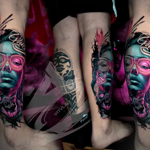 Portrait tattoo by Виталий Владимирович in Кемерово