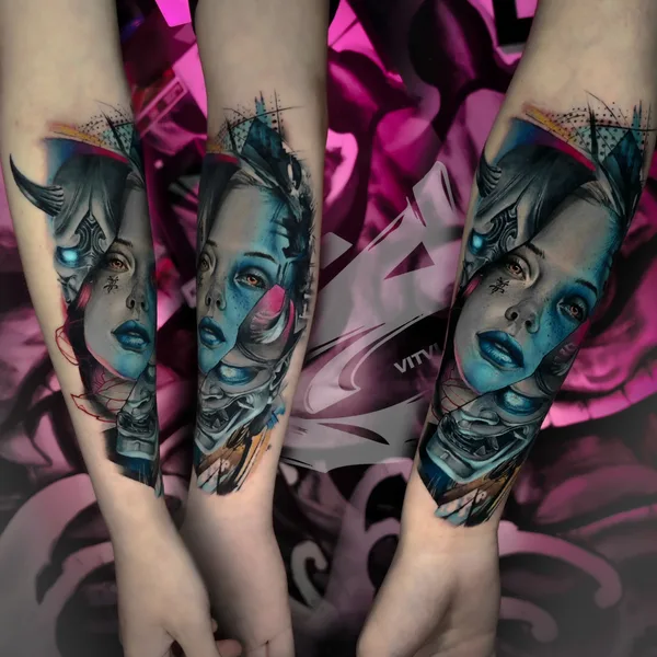 Portrait tattoo by Виталий Владимирович in Кемерово