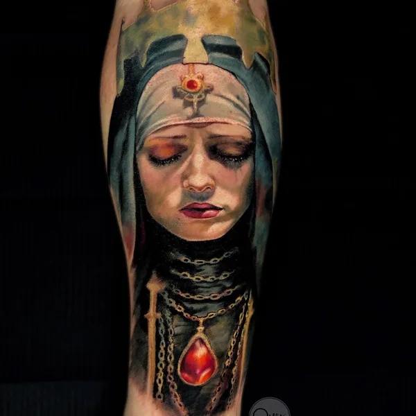 Realism tattoo by Olga Onik in Moscow