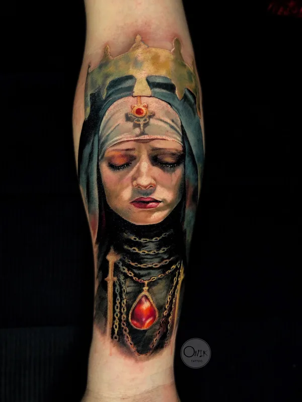 Realism tattoo by Olga Onik in Moscow