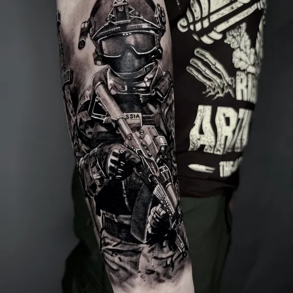Realism tattoo by Olga Onik in Moscow