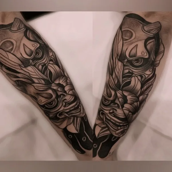 Graphic tattoo by Роберт Гильман in Челябинск