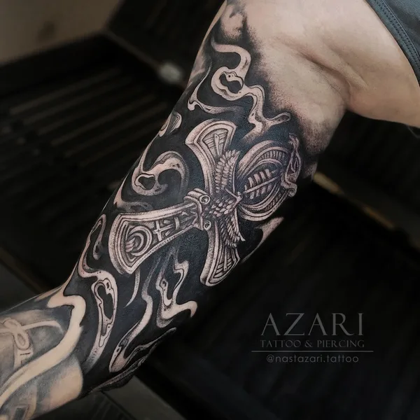 whipshading tattoo by Анастасия Азари in Saint Petersburg