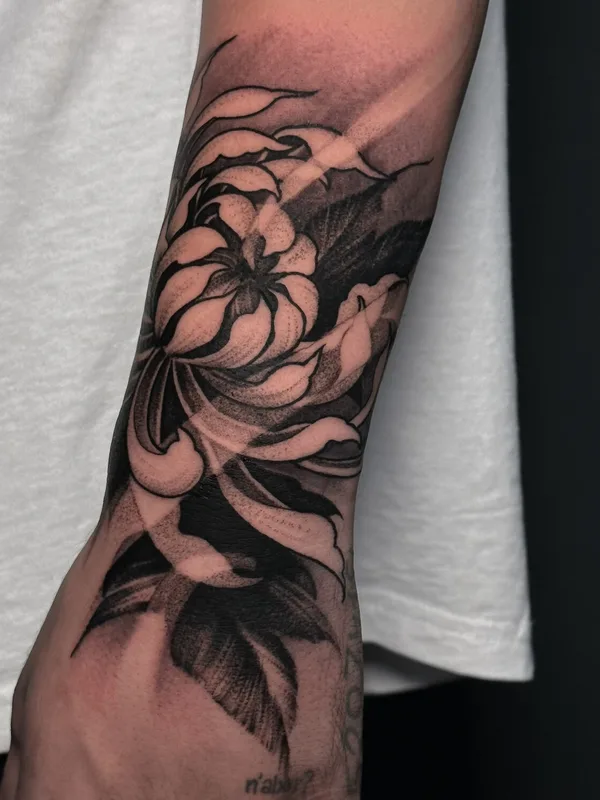 black and grey black and grey 타투 부위 forearm #91671 | 타투이스트 Артём Сачко