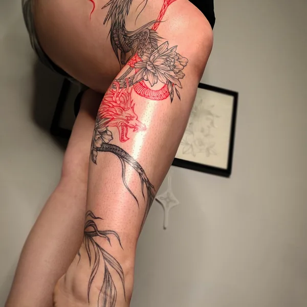 Black tattoo by Irina Bullet in Красноярск