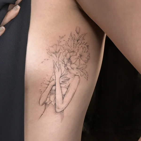 Black tattoo by Irina Bullet in Красноярск