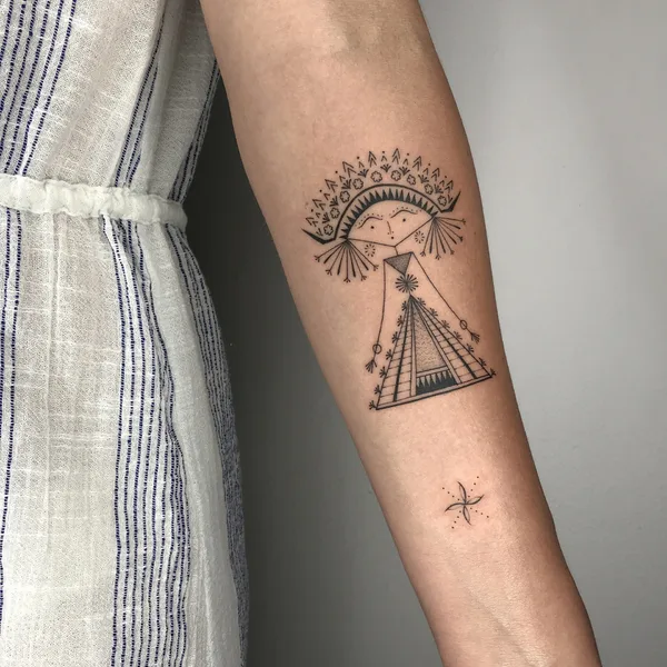 Black tattoo by Irina Bullet in Красноярск