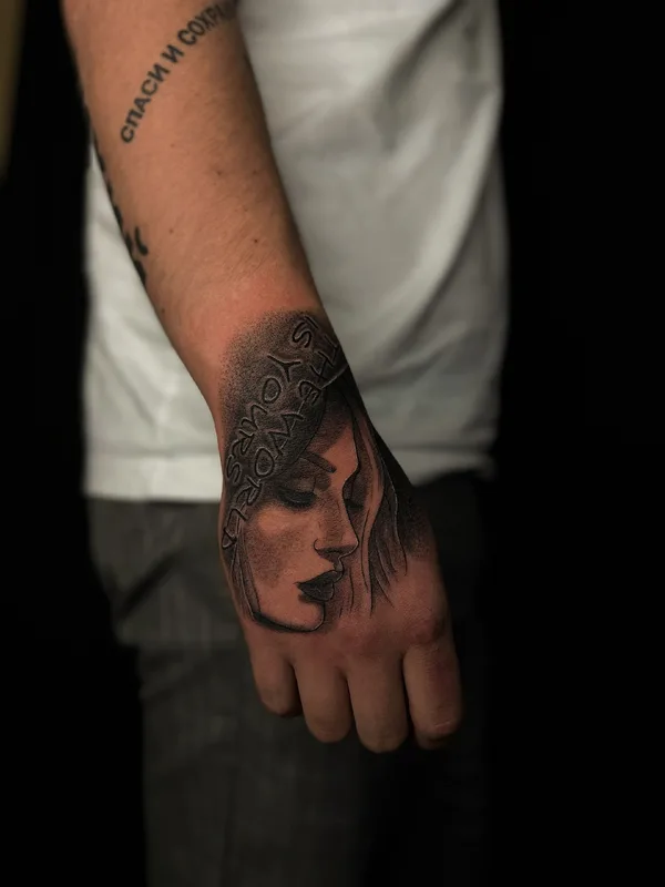 male black realism Tatuagem em arm #91390 | Tatuador Дмитрий Минаев