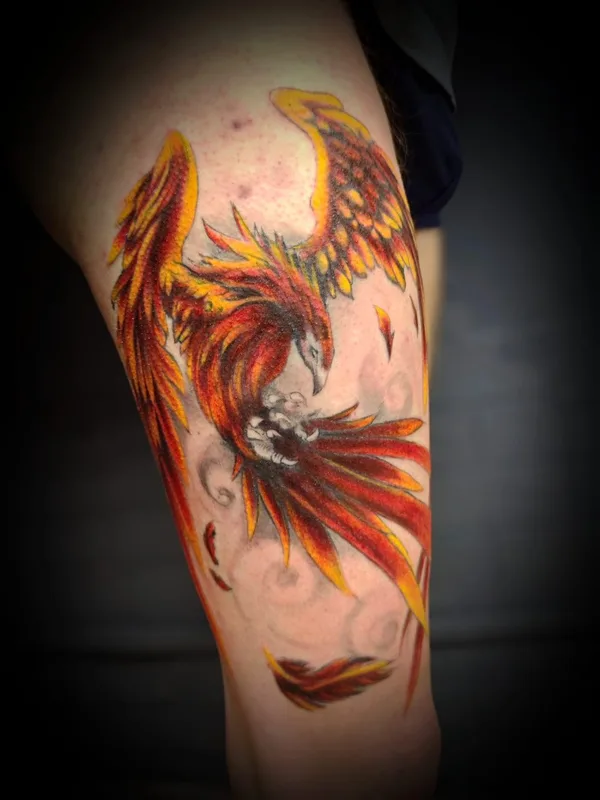 color realism татуировка на thigh #91551 | Тату мастер Lucifer Yucia