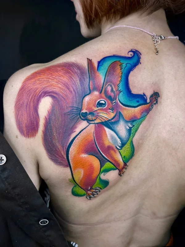 female color authorsstyle Tatuaggio su back #91563 | Tatuatore Олеся Фрайдлин