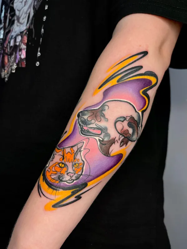 female color authorsstyle Tatuaggio su arm #91567 | Tatuatore Олеся Фрайдлин