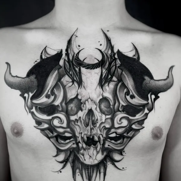 Graphic tattoo by Олеся Фрайдлин in Moscow